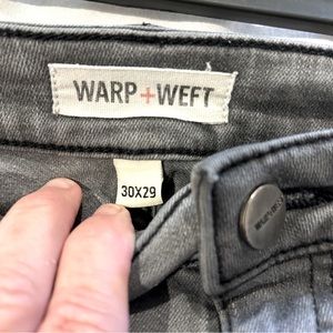 Warp & Weft Gray washed jeans